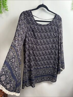 Xhilaration Navy Floral dress